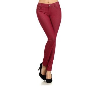 Yelete Red Jeggings